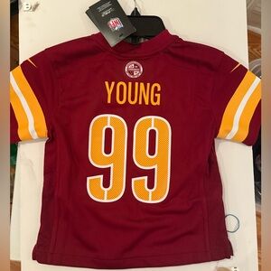 NFL Washington Commanders Kids Jersey Chase Young size 4 youth sm